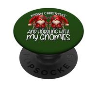 Funny Saying for Men Kids Broken Leg Merry Christmas GNOME PopSockets PopGrip Adhésif