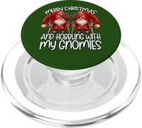 Funny Saying for Men Kids Broken Leg Merry Christmas GNOME PopSockets PopGrip pour MagSafe