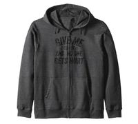 Funny Saying Give me Coffee and No One Gets Hurt Sweat à Capuche