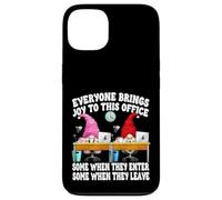 Funny Saying GNOME Couple Everyone Brings Joy to This Office Coque pour iPhone 13