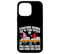Funny Saying GNOME Couple Everyone Brings Joy to This Office Coque pour iPhone 14 Pro Max
