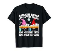 Funny Saying GNOME Couple Everyone Brings Joy to This Office T-Shirt