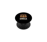 Funny Saying God Gifted Two Titles Dad and Oncle PopSockets PopGrip Adhésif