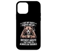 Funny Saying Got Dad's Temper Mom's Mouth Ours Café Coque pour iPhone 12 Mini