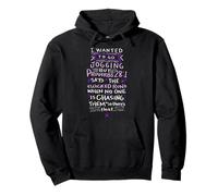 Funny Saying - I Wanted to Go Jogging But Proverbs 28:1 Sweat à Capuche