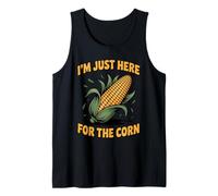 Funny Saying I'm Just Here for The Corn Humour Blague Femme Homme Débardeur