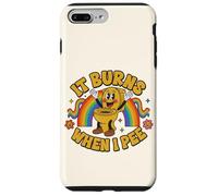 Funny Saying: It Burns When I Pee! Rainbow Coque pour iPhone 7 Plus/8 Plus