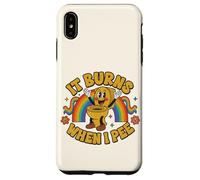 Funny Saying: It Burns When I Pee! Rainbow Coque pour iPhone XS Max