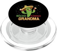 Funny Saying Nacho Average Grandma Humor Gifts Mexican Women PopSockets PopGrip pour MagSafe