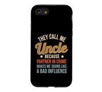 Funny Saying Oncle Because Partner Crime Coque pour iPhone SE (2020) / 7/8