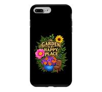 Funny Saying The Garden My Happy Place Sarcastique Coque pour iPhone 7 Plus/8 Plus
