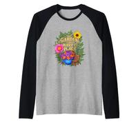 Funny Saying The Garden My Happy Place Sarcastique Manche Raglan