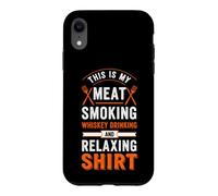 Funny Saying This My Meat Smoking Whisky Drinking and Coque pour iPhone XR