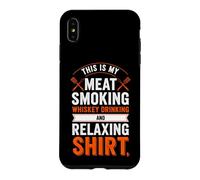 Funny Saying This My Meat Smoking Whisky Drinking and Coque pour iPhone XS Max