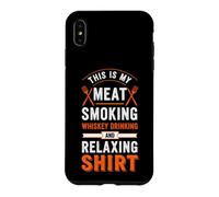 Funny Saying This My Meat Smoking Whisky Drinking and Coque pour iPhone XS Max