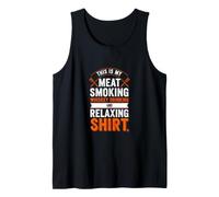 Funny Saying This My Meat Smoking Whisky Drinking and Débardeur