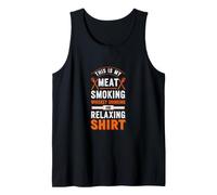 Funny Saying This My Meat Smoking Whisky Drinking and Débardeur