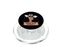 Funny Saying Whats Up, Shorty - Giraffe Wearing Sunglass PopSockets PopGrip pour MagSafe