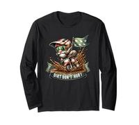 Funny Saying With Dirt Bike Gnome Dad For Motocross Rider Manche Longue