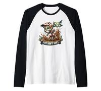 Funny Saying With Dirt Bike Gnome Dad For Motocross Rider Manche Raglan