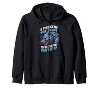 Funny Saying You Better Pray I Don't Get Up Wolf Femme Homme Sweat à Capuche
