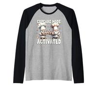 Funny Sayings and Baking Gnomes for Women with Cupcakes Manche Raglan