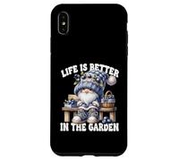 Funny Sayings Summer Gnome Life Is Better In The Garden Coque pour iPhone XS Max