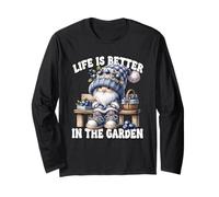 Funny Sayings Summer Gnome Life Is Better In The Garden Manche Longue