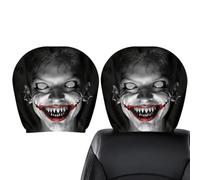 Funny Scary Headrest Covers For Cars | Universal Soft Spooky Decoration | C