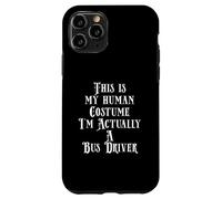 Funny School Or City Bus Driver Costume for Bus Driving Gift Coque pour iPhone 11 Pro