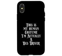 Funny School Or City Bus Driver Costume for Bus Driving Gift Coque pour iPhone X/XS
