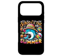 Funny Schools Out for Summer Teacher Kid Girls Cute Dolphin Coque pour iPhone 17 Pro Max