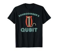 Funny Schrodingers Cat Gift Qubit Quantum Computing Joke T-Shirt