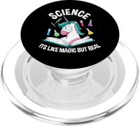 Funny Science is Like Magic But Real Licorne PopSockets PopGrip pour MagSafe