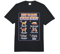 Funny Science Sarcasme Hypothèse Infinite Energy Loop Chat Comfort Colors Adult Heavyweight T-Shirt