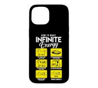 Funny Science Sarcasme Hypothèse Infinite Energy Loop Chat Coque pour iPhone 15