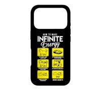 Funny Science Sarcasme Hypothèse Infinite Energy Loop Chat Coque pour iPhone 17 Pro