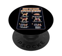 Funny Science Sarcasme Hypothèse Infinite Energy Loop Chat PopSockets PopGrip Adhésif