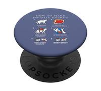 Funny Science Sarcasme Hypothèse Infinite Energy Loop Chat PopSockets PopGrip Adhésif