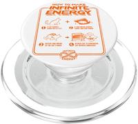 Funny Science Sarcasme Hypothèse Infinite Energy Loop Chat PopSockets PopGrip pour MagSafe
