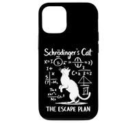 Funny Science Schrödinger's Cat Escape Plan Funny Science Chaton Coque pour iPhone 12/12 Pro