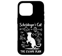 Funny Science Schrödinger's Cat Escape Plan Funny Science Chaton Coque pour iPhone 16 Pro