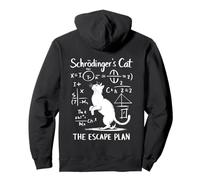 Funny Science Schrödinger's Cat Escape Plan Funny Science Chaton Sweat à Capuche