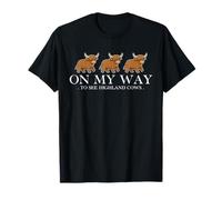 Funny Scotland Highland Cow Scottish Vacation Souvenir T-Shirt