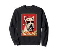 Funny Scottish Terrier Noël coquin vintage Sweatshirt