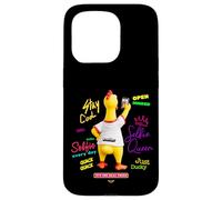 Funny Screaming Yellow Rubber Chicken Toy Takes Selfie Coque pour iPhone 15 Pro