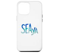 Funny Sea Ya Sea Glass Watercolor Cute Beach Lovers Coque pour iPhone 12 Pro Max