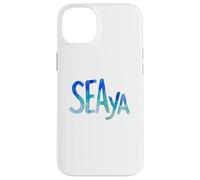 Funny Sea Ya Sea Glass Watercolor Cute Beach Lovers Coque pour iPhone 14 Plus
