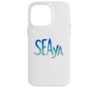 Funny Sea Ya Sea Glass Watercolor Cute Beach Lovers Coque pour iPhone 14 Pro Max