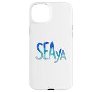 Funny Sea Ya Sea Glass Watercolor Cute Beach Lovers Coque pour iPhone 15 Plus